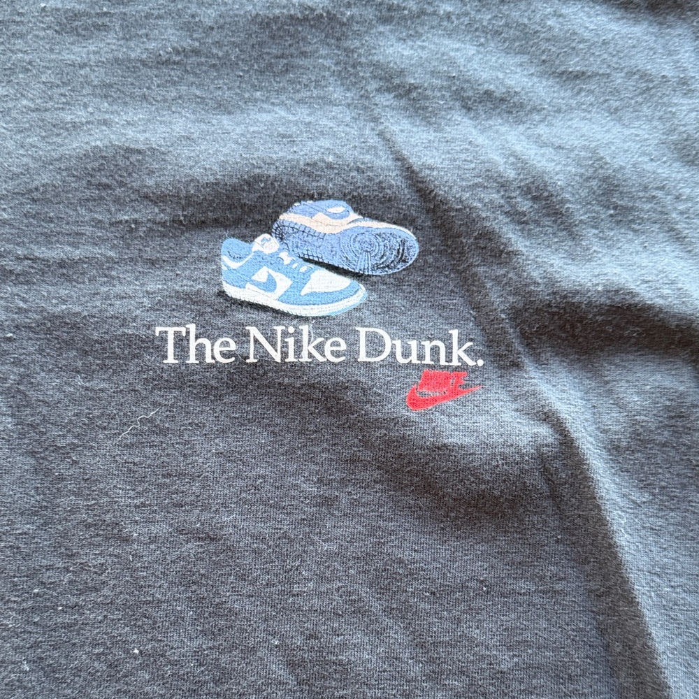 Nike Dunk Charcoal Tee with Sneaker Graphic
